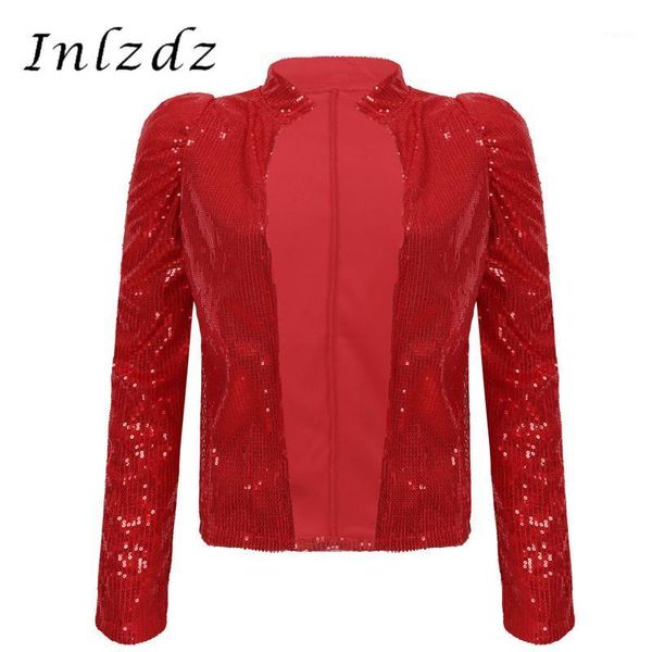 women shiny fashion jacket sequin open front long sleeve coat outwear clubwear stage performance pgraphy costume1, Black;brown
women shiny fashion jacket sequin open front long sleeve coat outwear clubwear stage performance pgraphy costume1, Black;brown