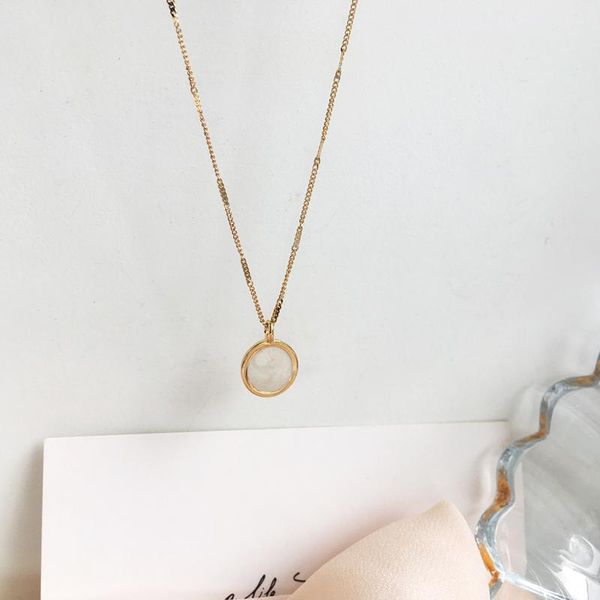 pendant necklaces modern jewerly chain necklace design metal alloy golden plating resin round for women girl party gifts, Silver
pendant necklaces modern jewerly chain necklace design metal alloy golden plating resin round for women girl party gifts, Silver