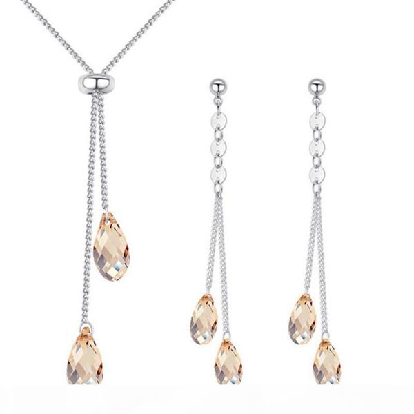 jewelry sets for women crystal from swa elements teardrop teardrop water drop pendant earrings necklace 26000, Silver
jewelry sets for women crystal from swa elements teardrop teardrop water drop pendant earrings necklace 26000, Silver