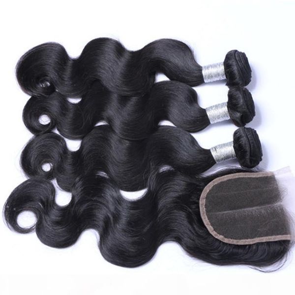 8a brazilian virgin hair with closure extensions 3 bundles brazilian body wave hair with 4x4 lace closure unprocessed remy human hair weave, Black
8a brazilian virgin hair with closure extensions 3 bundles brazilian body wave hair with 4x4 lace closure unprocessed remy human hair weave, Black