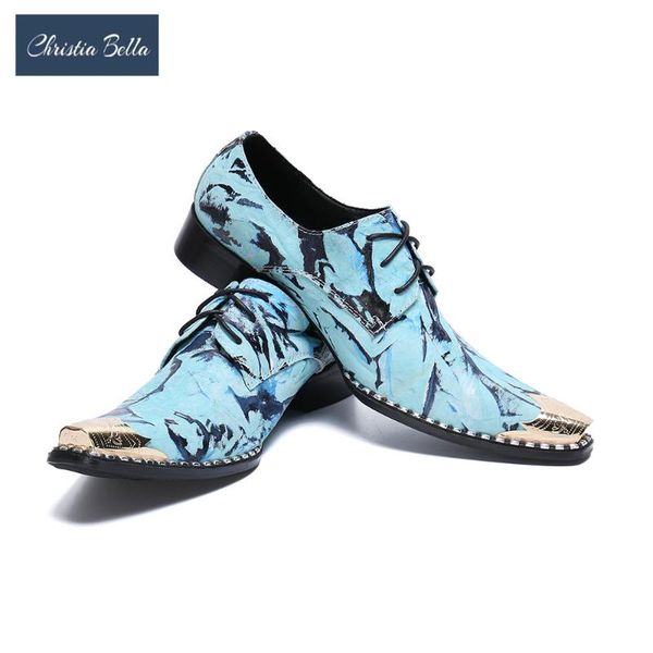 christia bella new formal metal toe printing shoes british style business genuine leather man shoes lace up party oxfords, Black
christia bella new formal metal toe printing shoes british style business genuine leather man shoes lace up party oxfords, Black