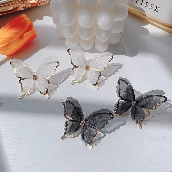 new korean elegant fairy rhinestone gauze multi-layer butterfly stud earrings for women girls wedding jewelry, Golden;silver 
new korean elegant fairy rhinestone gauze multi-layer butterfly stud earrings for women girls wedding jewelry, Golden;silver
