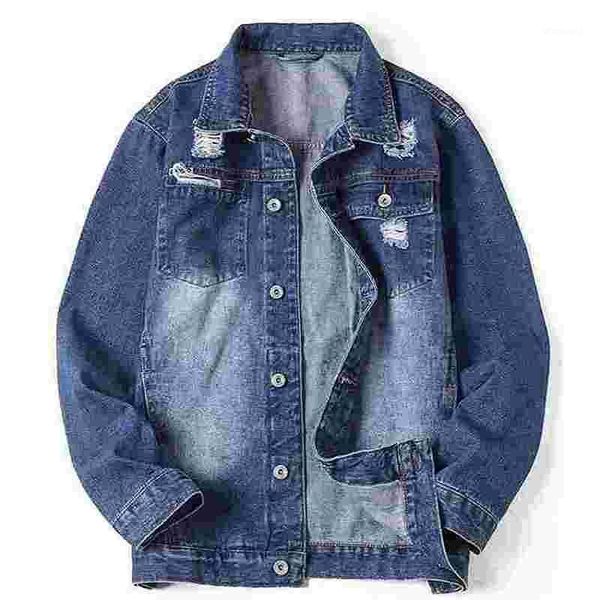 denim coats men full sleeve turn-down collar single breasted blue solid color casual loose cowboy pockets tees male1, Black;brown
denim coats men full sleeve turn-down collar single breasted blue solid color casual loose cowboy pockets tees male1, Black;brown