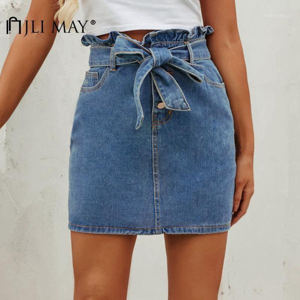jli may women's skirt denim solid summer patchwork ruffle high waisted bandage mini pencil skirts streetwear1, Black
jli may women's skirt denim solid summer patchwork ruffle high waisted bandage mini pencil skirts streetwear1, Black