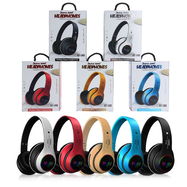 wireless bluetooth headphones st-l63 foldable stereo gaming headset audio mp3 adjustable earphones with mic support tf card led bass
wireless bluetooth headphones st-l63 foldable stereo gaming headset audio mp3 adjustable earphones with mic support tf card led bass