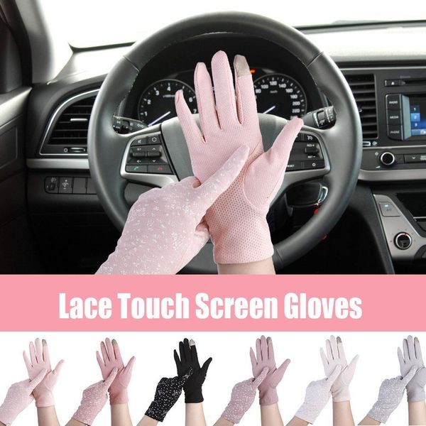 women sunscreen gloves spring summer lace stretch touch screen anti-uv wrist short slip resistant breathable driving glove, Blue;gray
women sunscreen gloves spring summer lace stretch touch screen anti-uv wrist short slip resistant breathable driving glove, Blue;gray