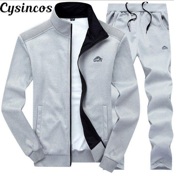 cysincos men sets fashion autumn spring sporting suit sweatshirt +sweatpants mens clothing 2 pieces sets slim tracksuit hoodies1, Gray
cysincos men sets fashion autumn spring sporting suit sweatshirt +sweatpants mens clothing 2 pieces sets slim tracksuit hoodies1, Gray