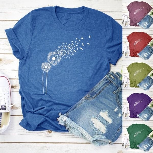 summer 2020 dandelion print t-shirt round neck short sleeve for women summer 2020 dandelion print butterfly butterflyt-shirt butterfly round, White
summer 2020 dandelion print t-shirt round neck short sleeve for women summer 2020 dandelion print butterfly butterflyt-shirt butterfly round, White