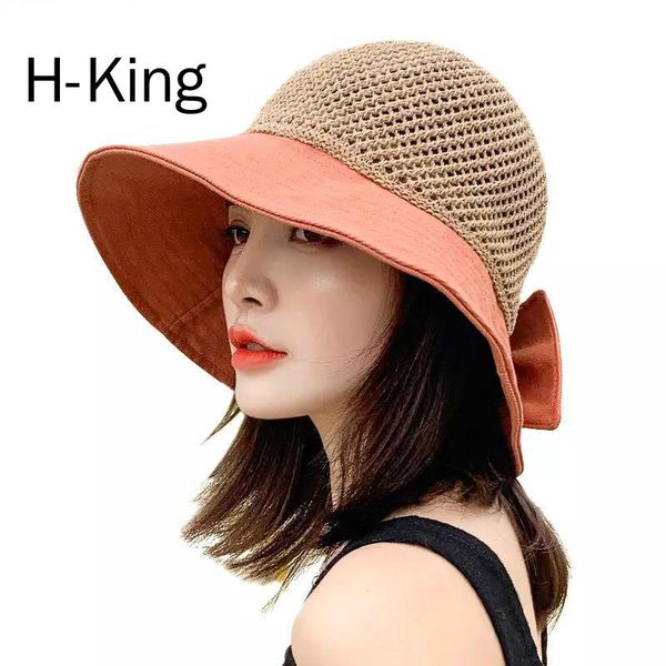h-king new bow sun hat cap wide brim floppy summer hats for women beach panama straw dome bucket hat hollow out visor bonnet, Blue;gray 
h-king new bow sun hat cap wide brim floppy summer hats for women beach panama straw dome bucket hat hollow out visor bonnet, Blue;gray