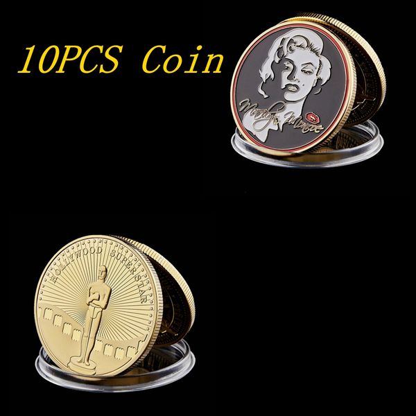 10pcs/lot famous usa hollywood movie star marilyn luna gold celebrity souvenir token coin collection value
10pcs/lot famous usa hollywood movie star marilyn luna gold celebrity souvenir token coin collection value