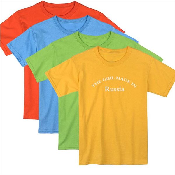 style new t shirt women versatile casual fashion refreshing t shirt the girl made in russia letter print shirt, White
style new t shirt women versatile casual fashion refreshing t shirt the girl made in russia letter print shirt, White