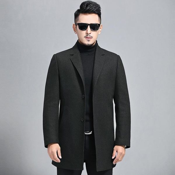 cashmere coat men's medium length suit collar middle aged woollen cloth business leisure fall winter 2020 woolen coat, Black
cashmere coat men's medium length suit collar middle aged woollen cloth business leisure fall winter 2020 woolen coat, Black