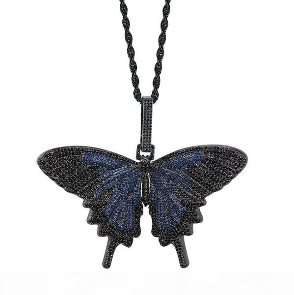 2019 iced out animal big butterfly pendant necklace silver blue plated mens hip hop bling jewelry gift wholesale
2019 iced out animal big butterfly pendant necklace silver blue plated mens hip hop bling jewelry gift wholesale