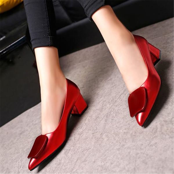 european fashion style ladies casual high-heeled shoes with rough tip ol pumps simple women's shoes for autumn and winter, Black
european fashion style ladies casual high-heeled shoes with rough tip ol pumps simple women's shoes for autumn and winter, Black