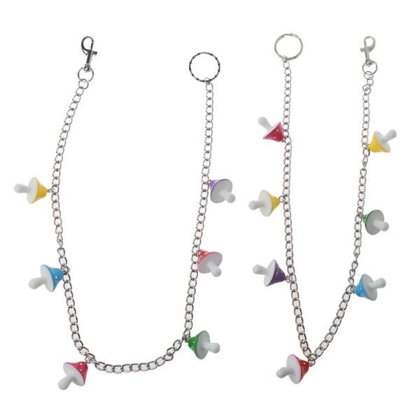 Colorful Mushroom Pendant Keychain Women Wasit Chain Vintage Harajuku Mushroom Waist Jeans Pants Wallet Chain Jewelry, Silver
Colorful Mushroom Pendant Keychain Women Wasit Chain Vintage Harajuku Mushroom Waist Jeans Pants Wallet Chain Jewelry, Silver