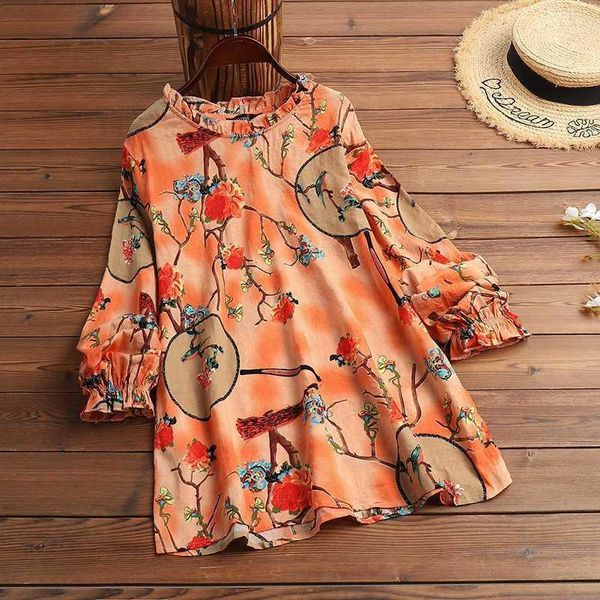 2020 zanzea kaftan floral women's printed blouse long sleeve shirts female ruffle blusas spring casual tunic plus size 5xl, White
2020 zanzea kaftan floral women's printed blouse long sleeve shirts female ruffle blusas spring casual tunic plus size 5xl, White