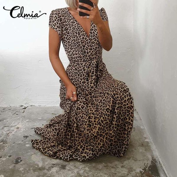 summer long dress women v-neck leopard print casual loose sundress celmia short sleeve high waist female dress party robe 7, Black;gray
summer long dress women v-neck leopard print casual loose sundress celmia short sleeve high waist female dress party robe 7, Black;gray