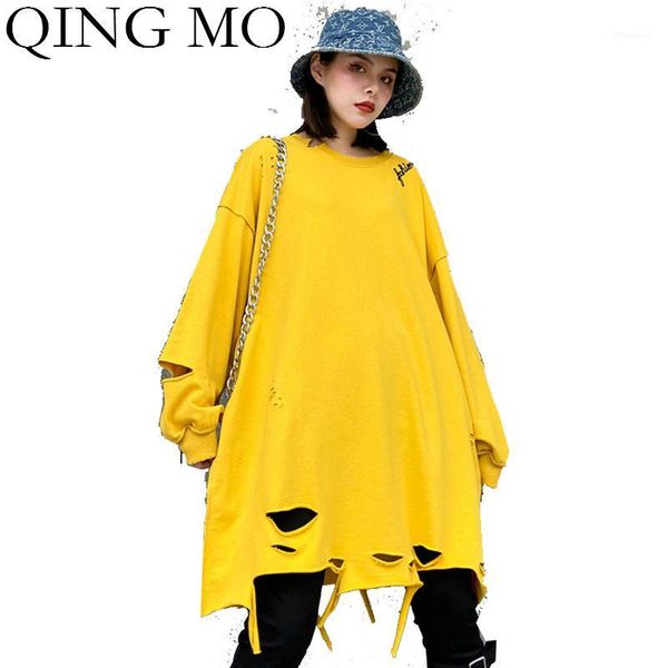 qing mo black white yellow orange red green women candy color sweatshirt 2020 women holes sweatshirt oversized zqy34851
qing mo black white yellow orange red green women candy color sweatshirt 2020 women holes sweatshirt oversized zqy34851