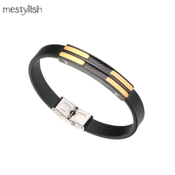 bangle mestylish men's leather bracelet classic simple style stainless steel push button handsome customizable gold black jewelry gift
bangle mestylish men's leather bracelet classic simple style stainless steel push button handsome customizable gold black jewelry gift