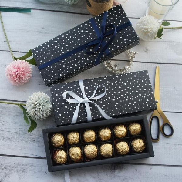9.5x24.5x3.5cm black dots style 10 set chocolate paper box valentine's day christmas birthday party gifts packing storage boxes
9.5x24.5x3.5cm black dots style 10 set chocolate paper box valentine's day christmas birthday party gifts packing storage boxes