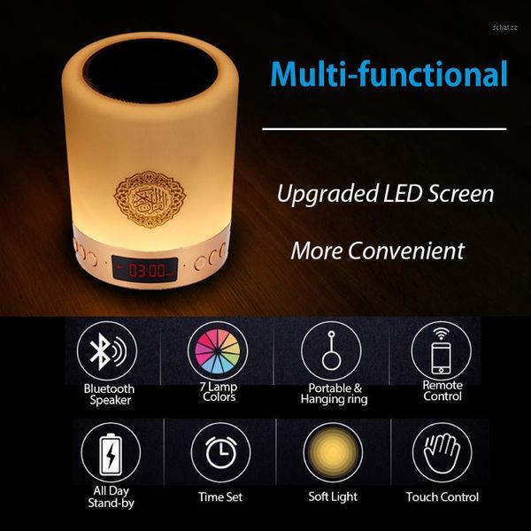 bluetooth speaker quran veilleuse coranique speaker lamp with remote control moonlight lamp alarm clock touch screen1
bluetooth speaker quran veilleuse coranique speaker lamp with remote control moonlight lamp alarm clock touch screen1