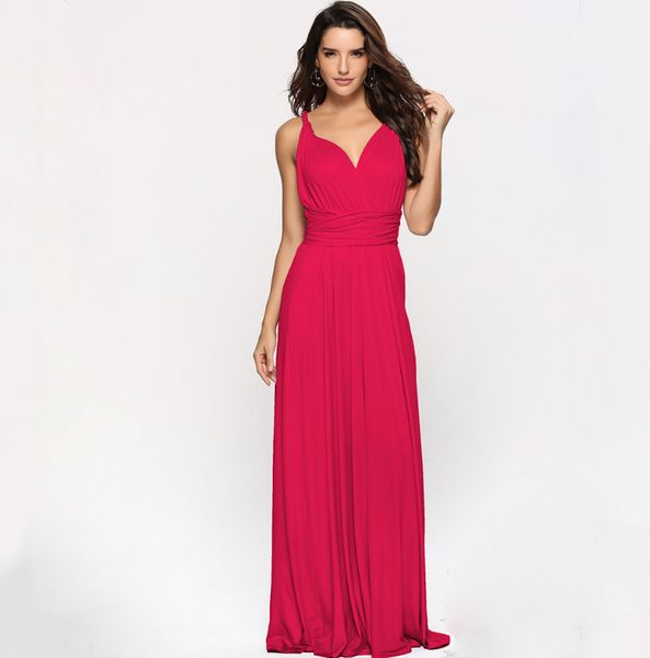 New Champage Bridesmaid Dress Long Covertible Pleated Floor length Gowns for Women Bride Wedding Party Cheap Long Prom Dress
New Champage Bridesmaid Dress Long Covertible Pleated Floor length Gowns for Women Bride Wedding Party Cheap Long Prom Dress
