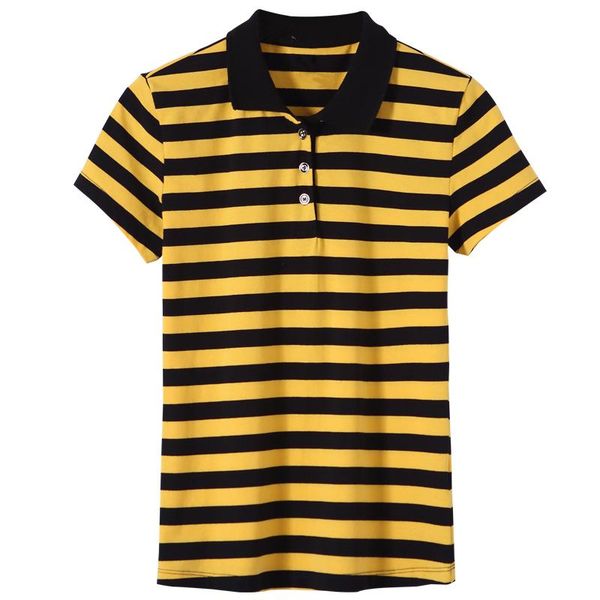 women's polos 2021 summer lapel casual striped shirt short-sleeved ladies slim cotton large size fashion, White
women's polos 2021 summer lapel casual striped shirt short-sleeved ladies slim cotton large size fashion, White