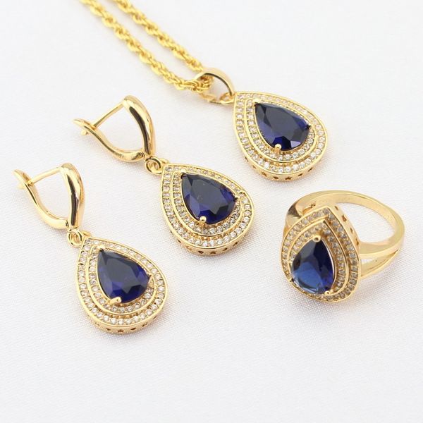 wpaitkys blue stones white cz gold color jewelry sets for women drop earrings necklace pendant rings gift box
wpaitkys blue stones white cz gold color jewelry sets for women drop earrings necklace pendant rings gift box