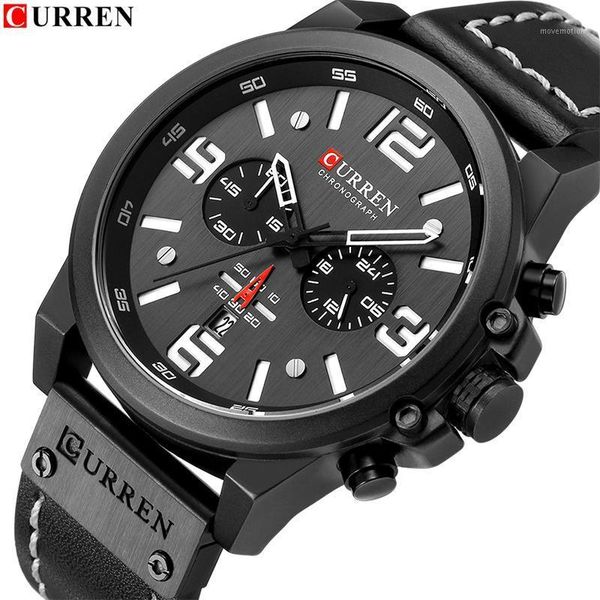 new watches men curren chronograph waterproof quartz watch male leather date sports wristwatch relogio masculino1, Slivery;brown
new watches men curren chronograph waterproof quartz watch male leather date sports wristwatch relogio masculino1, Slivery;brown