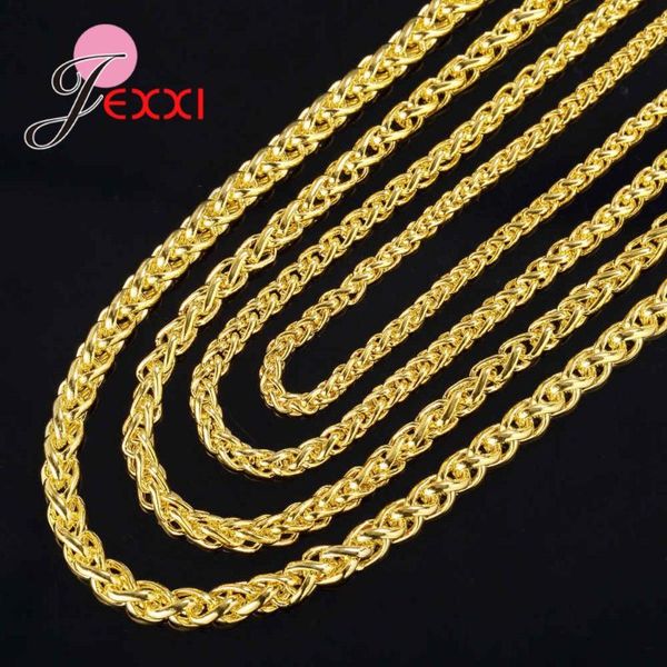 chains stylish fashion jewelry men women necklace 925 sterling silver and gold color twisted rope chain rock hip hop sale
chains stylish fashion jewelry men women necklace 925 sterling silver and gold color twisted rope chain rock hip hop sale