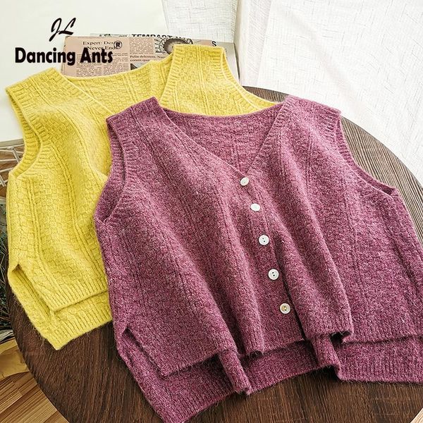 women's knits & tees women solid knitted sweaters sleeveless v-neck high waist loose cardigans vest autumn or winter casual korean fash, White
women's knits & tees women solid knitted sweaters sleeveless v-neck high waist loose cardigans vest autumn or winter casual korean fash, White