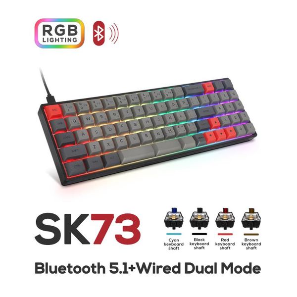 sk73s механическая клавиатура bluetooth для беспроводной gateron оптический переключатель rgb подсветкой gaming водонепроницаемый macro prog
sk73s механическая клавиатура bluetooth для беспроводной gateron оптический переключатель rgb подсветкой gaming водонепроницаемый macro prog