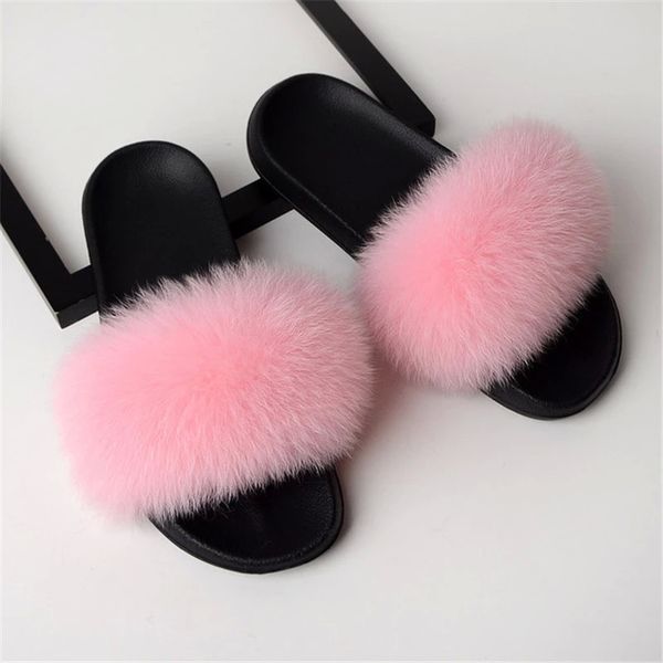 women's winter furry flip flops indoor warm plush shoes outside woman fur slides ladies fluffy real fox fur slippers size 36-45 #of2l, Black
women's winter furry flip flops indoor warm plush shoes outside woman fur slides ladies fluffy real fox fur slippers size 36-45 #of2l, Black