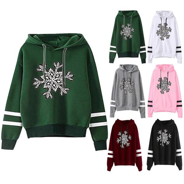 women's hoodies & sweatshirts casual loose long-sleeved six petal snowflake printed women hoodie sweatshirt letters hooded pullover, Black
women's hoodies & sweatshirts casual loose long-sleeved six petal snowflake printed women hoodie sweatshirt letters hooded pullover, Black