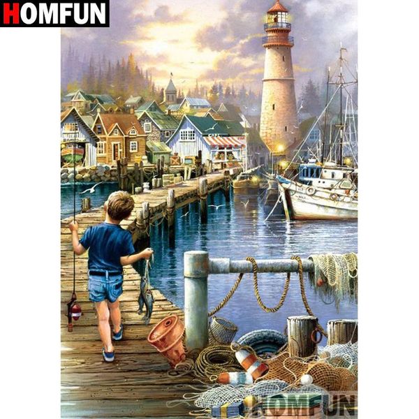 homfun full square/round drill 5d diy diamond painting "lighthouse landscape" embroidery cross stitch 5d home decor gift a18090
homfun full square/round drill 5d diy diamond painting "lighthouse landscape" embroidery cross stitch 5d home decor gift a18090