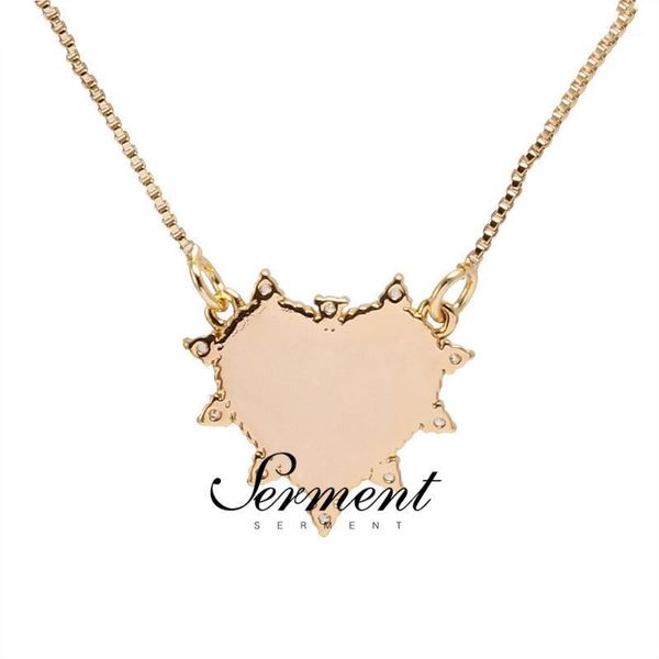 SERMENT European Trendy Red Zircon Pendant Heart Shaped Necklace Gilded Silvered Color Women Charm Necklace Jewelry Gift1, Silver
SERMENT European Trendy Red Zircon Pendant Heart Shaped Necklace Gilded Silvered Color Women Charm Necklace Jewelry Gift1, Silver