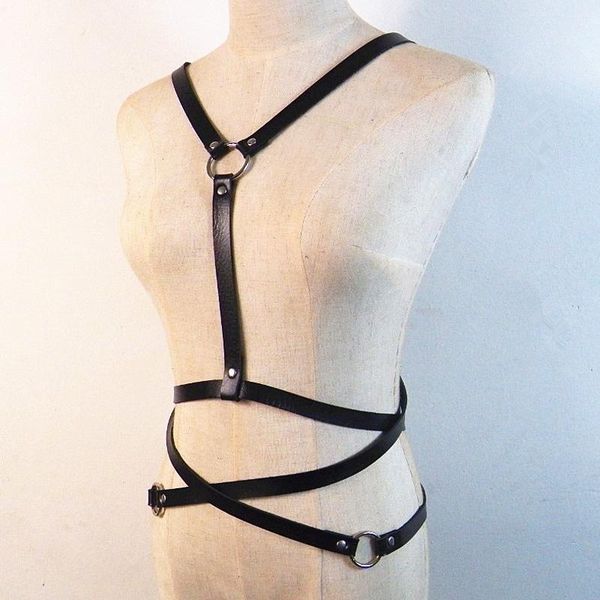 fashion punk harajuku o-ring garters faux leather body bondage cage sculpting harness waist belt straps suspenders belt unisex, Black;brown
fashion punk harajuku o-ring garters faux leather body bondage cage sculpting harness waist belt straps suspenders belt unisex, Black;brown