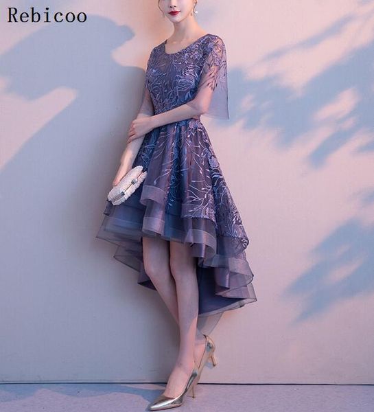 new high/low nicht club dress bride wedding party flower zipper vestido gown, Black;gray
new high/low nicht club dress bride wedding party flower zipper vestido gown, Black;gray