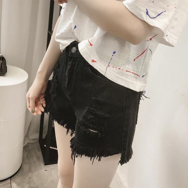high waist cotton slim shorts button hole fashion short pant student women denim trousers 2020 new casual streetwear jean shorts1, White;black
high waist cotton slim shorts button hole fashion short pant student women denim trousers 2020 new casual streetwear jean shorts1, White;black