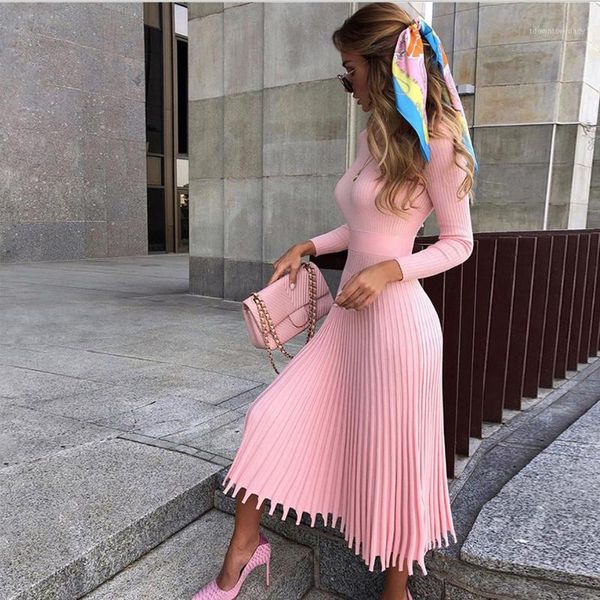 casual dresses elegant party pleated sweater dress women 2021 winter autumn pink office ladies midi knitted vestido slim plus size dres, Black;gray
casual dresses elegant party pleated sweater dress women 2021 winter autumn pink office ladies midi knitted vestido slim plus size dres, Black;gray