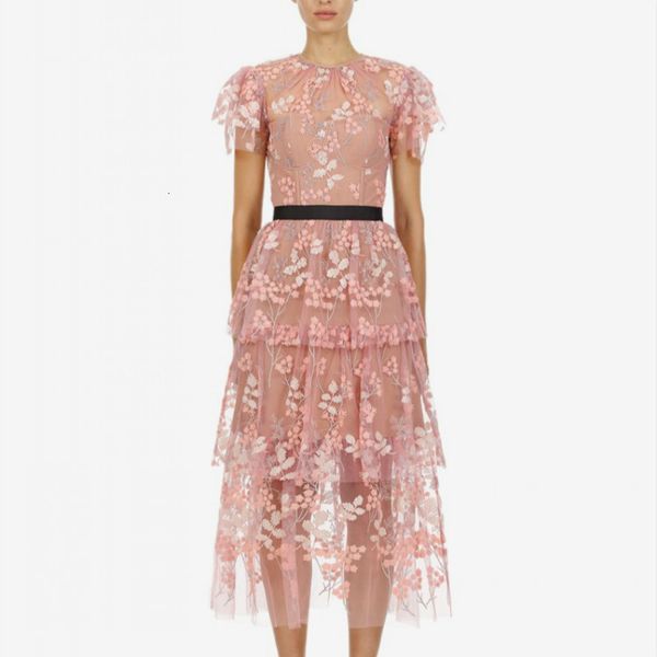 2021 will see self portrait maxi long luxury floral embroidery sweet ladies up in designer holiday dressed as party dress j7o7, Black;gray