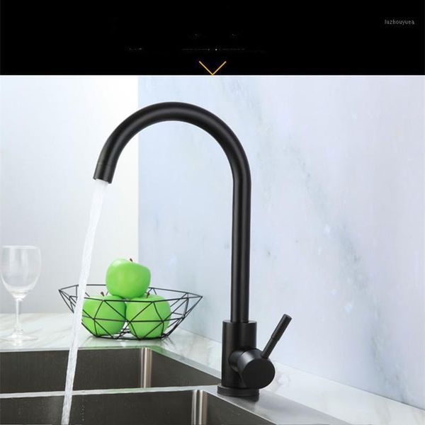 new black kitchen faucet stainless steel 360° rotation kitchen sink water tap and cold water single handle mixing faucet1
new black kitchen faucet stainless steel 360° rotation kitchen sink water tap and cold water single handle mixing faucet1