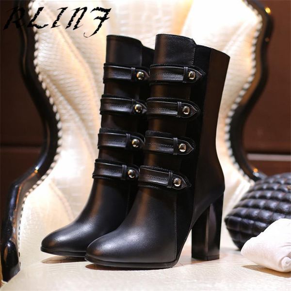 boots rlinf 2021 autumn and winter thick with leather women's high soft long, Black
boots rlinf 2021 autumn and winter thick with leather women's high soft long, Black