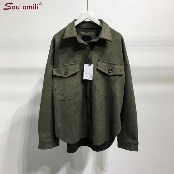 boyfriend loose green(verde) leather suede jacket women oversized jacket moto jaquetas couro casaco chaquetas blouse1, Black
boyfriend loose green(verde) leather suede jacket women oversized jacket moto jaquetas couro casaco chaquetas blouse1, Black