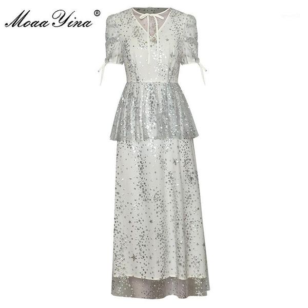 casual dresses moaayina fashion dress summer women's puff sleeve mesh sequins slim elegant ruffles dresses1, Black;gray
casual dresses moaayina fashion dress summer women's puff sleeve mesh sequins slim elegant ruffles dresses1, Black;gray