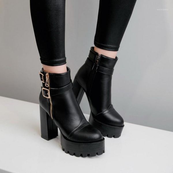 pxelena vintage motorcycle square chunky block high heels boots women buckle zipper round toe punk rock gothic boots lady1, Black
pxelena vintage motorcycle square chunky block high heels boots women buckle zipper round toe punk rock gothic boots lady1, Black