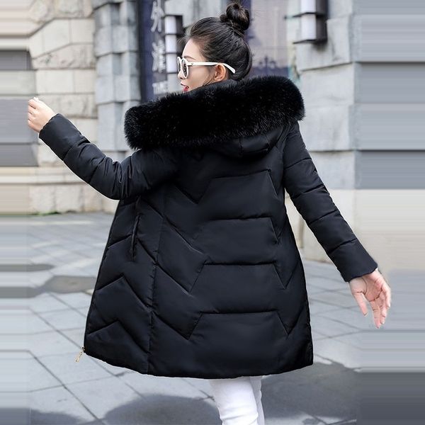 big fur 2019 new black fashion winter women's jacket thickening parkas female warm winter coat hooded women outerwear y200101, Black;brown
big fur 2019 new black fashion winter women's jacket thickening parkas female warm winter coat hooded women outerwear y200101, Black;brown