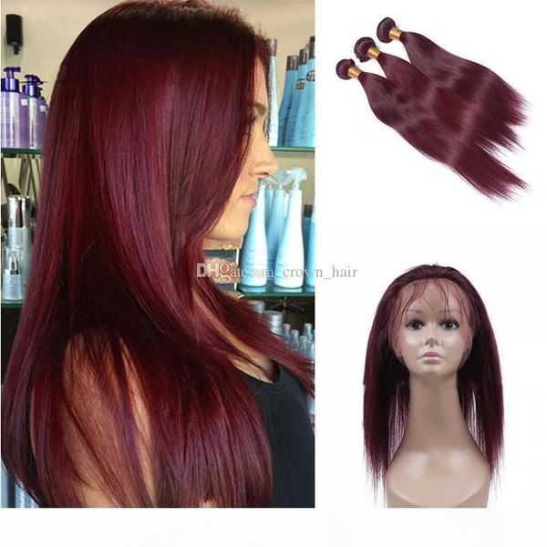 #99j virgin hair bundles with 360 lace band frontal 22.5*4*2 ear to ear frontal with wine red hair extension 4pcs lot, Black;brown
#99j virgin hair bundles with 360 lace band frontal 22.5*4*2 ear to ear frontal with wine red hair extension 4pcs lot, Black;brown