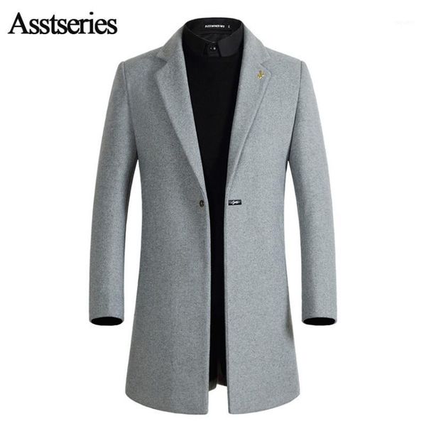 thick new fashion brand-clothing jacket wool coat men business casual single breasted long wool & blends winter men coat 180wy1, Black
thick new fashion brand-clothing jacket wool coat men business casual single breasted long wool & blends winter men coat 180wy1, Black