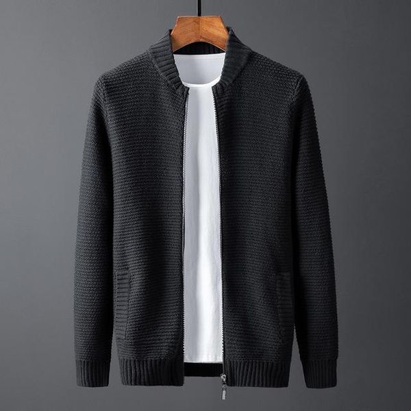 casual plus size solid color knitted zipper pullover men's black korean hooded sweater men's pocket cardigan winterr zxj09, White;black
casual plus size solid color knitted zipper pullover men's black korean hooded sweater men's pocket cardigan winterr zxj09, White;black